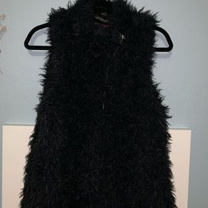 Fluffy vest